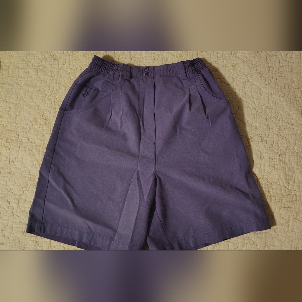 Women's Vintage Purple High Waisted Shorts